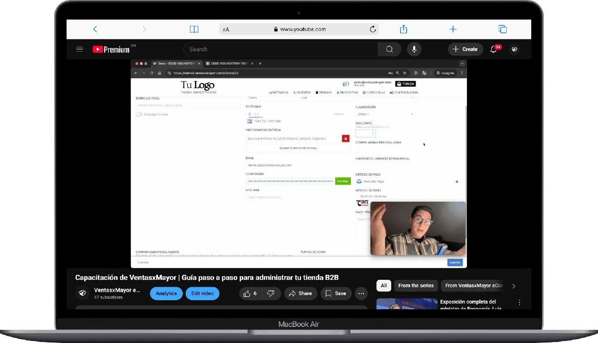 Capacitacion youtube ventasxmayor.com.pe