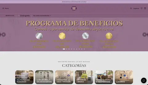 Tienda mayorista de deco y regalería Boutique de la India, creada con VentasxMayor
