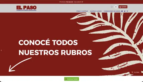 Tienda mayorista de bazar multirubro El Paso, creada con VentasxMayor