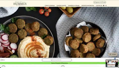 Tienda mayorista de alimentos Hummus Market, creada con VentasxMayor