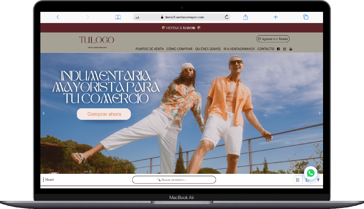 Demo indumentaria de ventasxmayor.com.pe